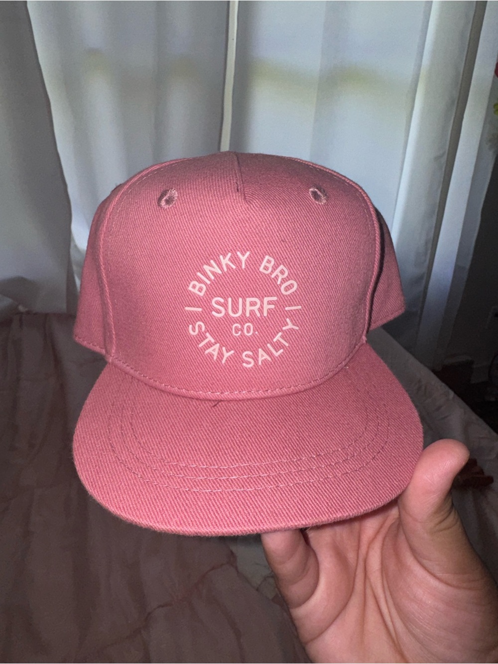Binky Bro Infant Cotton Pink Snapback Hat
